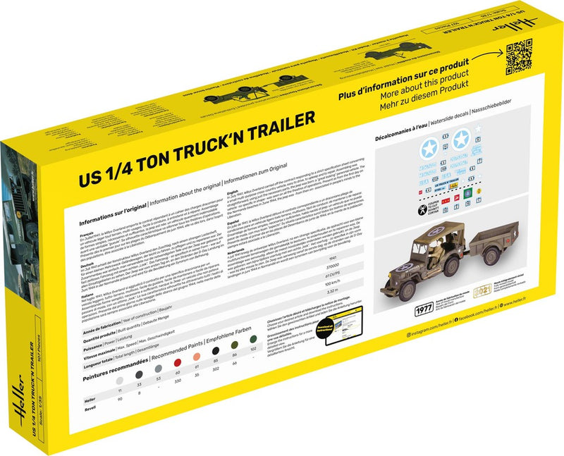 US 1/4 Ton Truck'n Trailer (1:35)