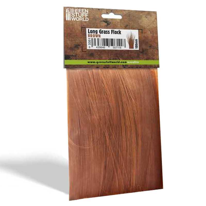 Long Grass Flock 100mm - Brown