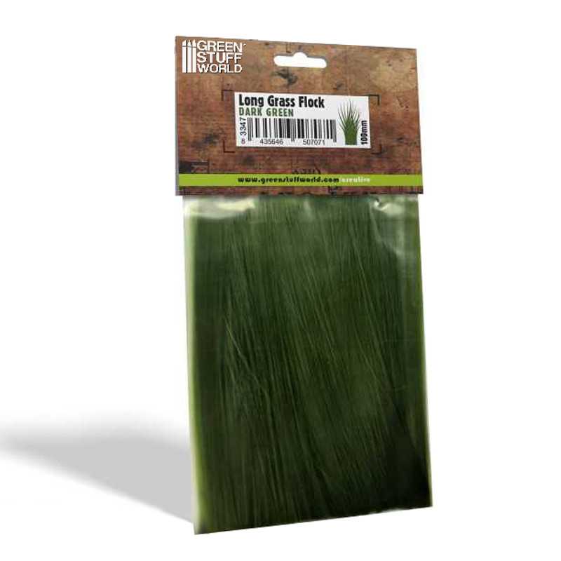 Long Grass Flock 100mm - Dark Green