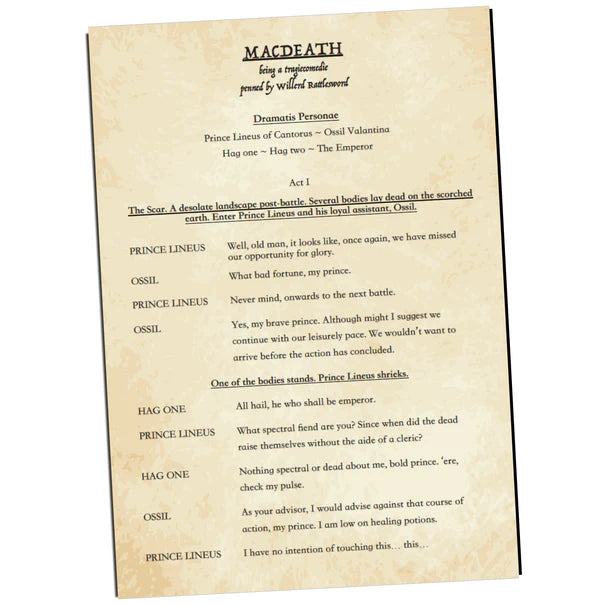 Macdeath DND One Shot - A 5th Edition Murder Mystery