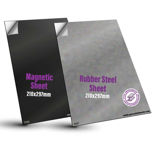 Self-Adhesive Magnetic Sheets - Magnetic Sheet & Rubber Steel Sheet Combo