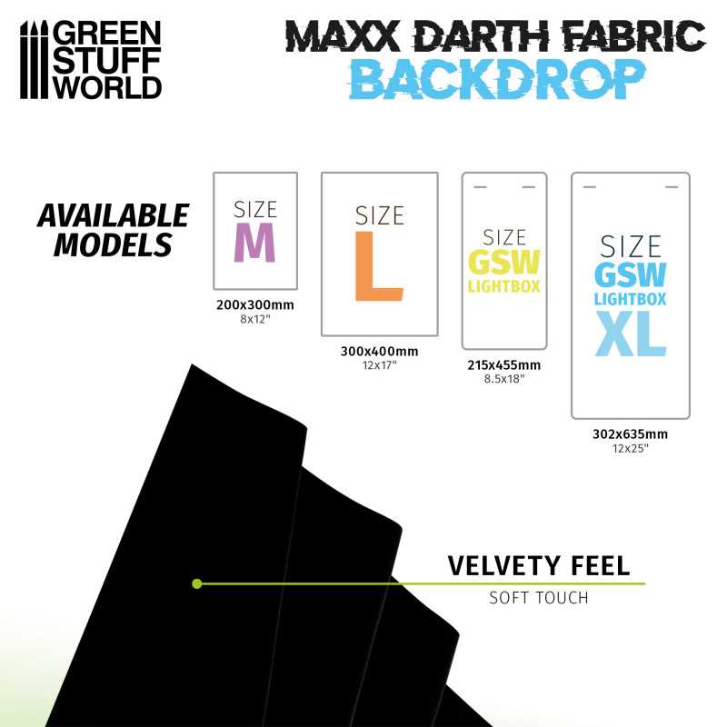 Maxx Darth Black - Photo Backdrop 302x635mm
