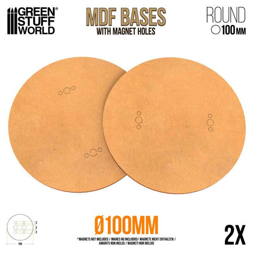 MDF Bases - Round 100mm