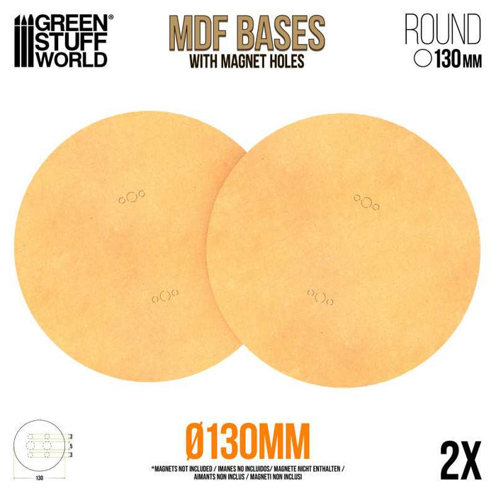 MDF Bases - Round 130mm