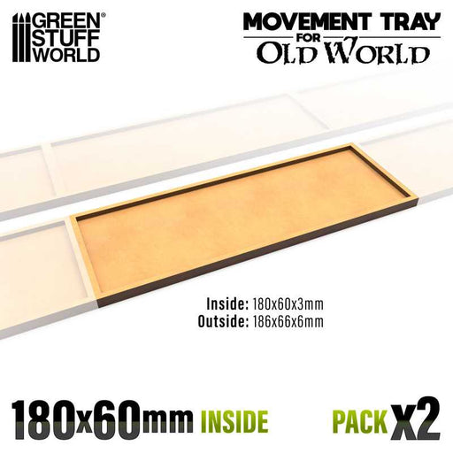 MDF Movement Trays - 180x60mm