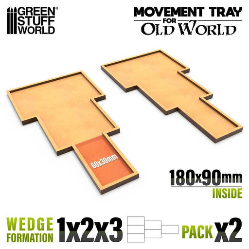 MDF Movement Trays Old World 180x90mm 1x2x3 (Lance)
