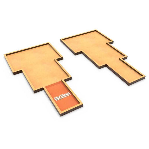 MDF Movement Trays Old World 180x90mm 1x2x3 (Lance)