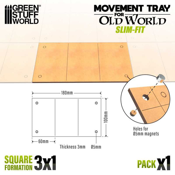 MDF Movement Trays - Slimfit 180x100mm