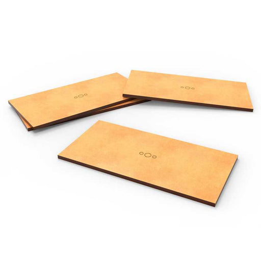 MDF Old World Bases - Rectangle 60x120mm