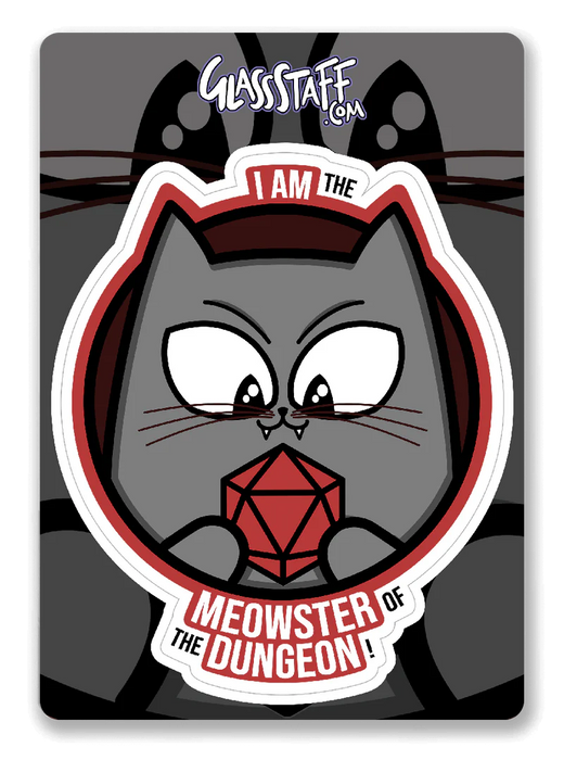 GlassStaff Sticker - Meowster of the Dungeon