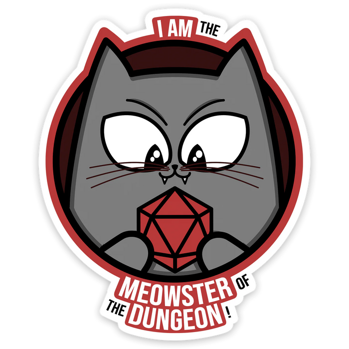 GlassStaff Sticker - Meowster of the Dungeon