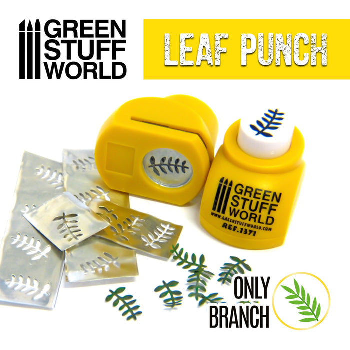 Miniature Leaf Punch - Yellow