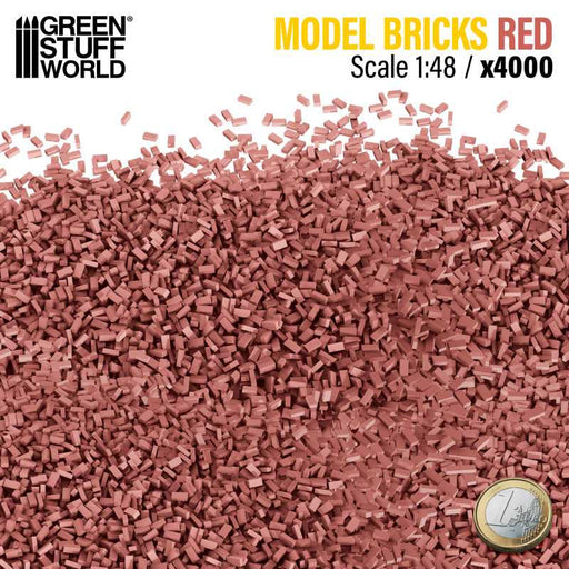 Miniature Bricks Red x4000 1:48