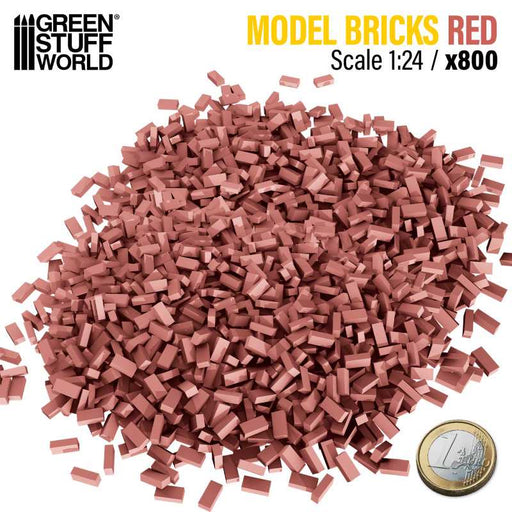 Miniature Bricks Red x1000 1:24