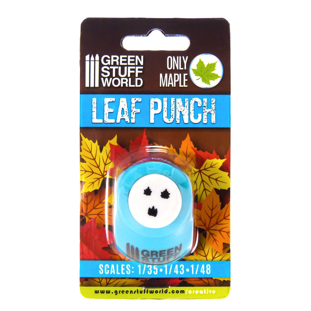 Miniature Leaf Punch - Medium Blue