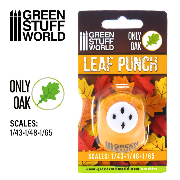 Miniature Leaf Punch - Orange