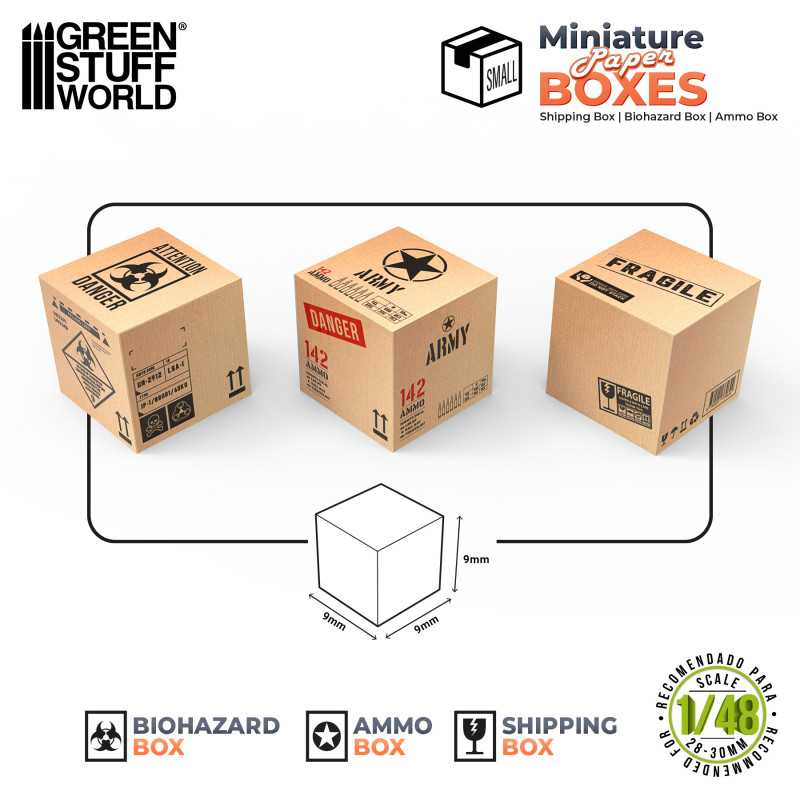 Miniature Printed Boxes - Small