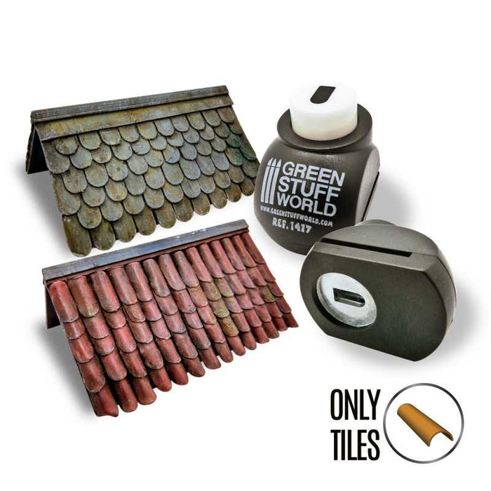 Green Stuff World: Miniature Roof Tile Punch - Black