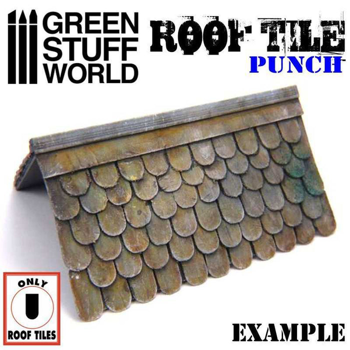 Green Stuff World: Miniature Roof Tile Punch - Black