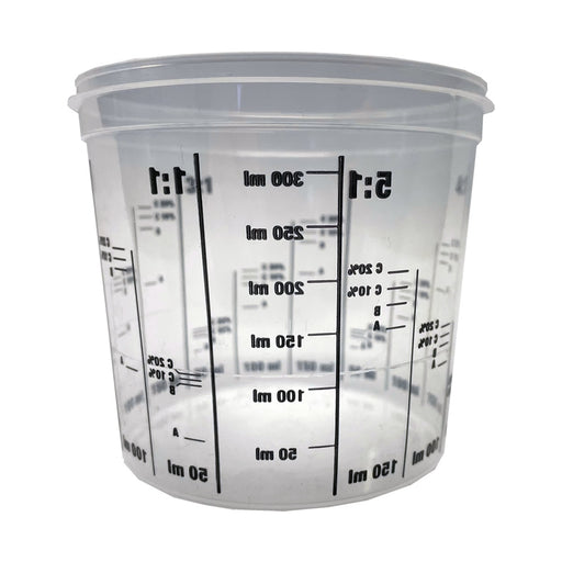 Mono Cup 385ml Plastic Mixing Cup (Calibrated 300ml) - 5 Pack