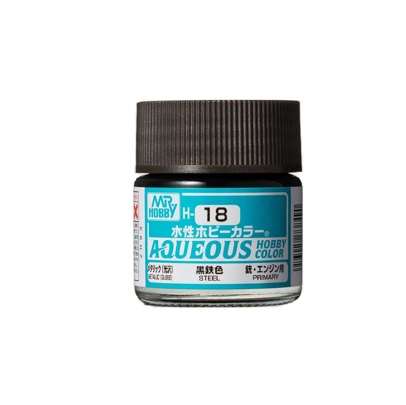 Mr. Hobby Aqueous Hobby Color Steel (Metallic Gloss)