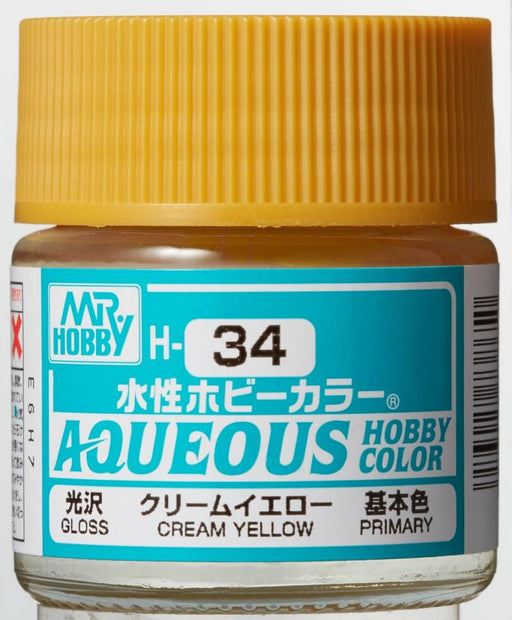 Mr. Hobby Aqueous Hobby Cream Yellow (Gloss)