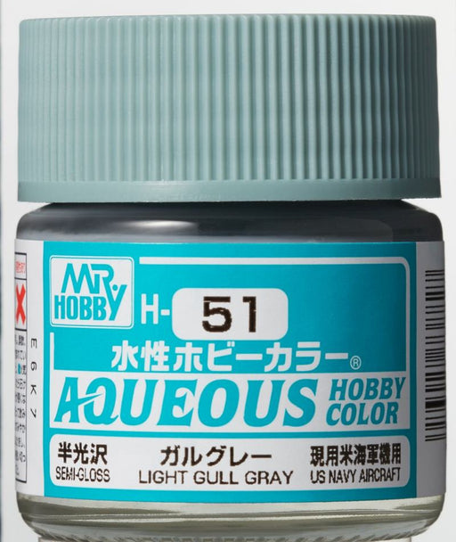 Mr. Hobby Aqueous Hobby Light Gull Gray (Semi-Gloss)