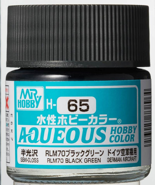 Mr. Hobby Aqueous Hobby Color RLM70 Black Green (Semi-Gloss)