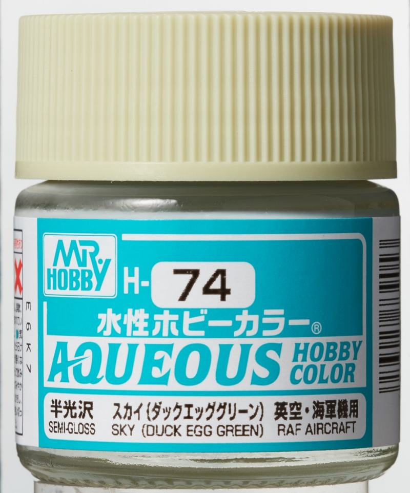Mr. Hobby Aqueous Hobby Color Sky Duck Egg Green (Semi-Gloss)
