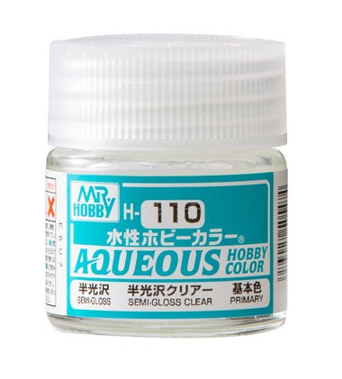 Mr. Hobby Aqueous Hobby Color Semi-Gloss Clear