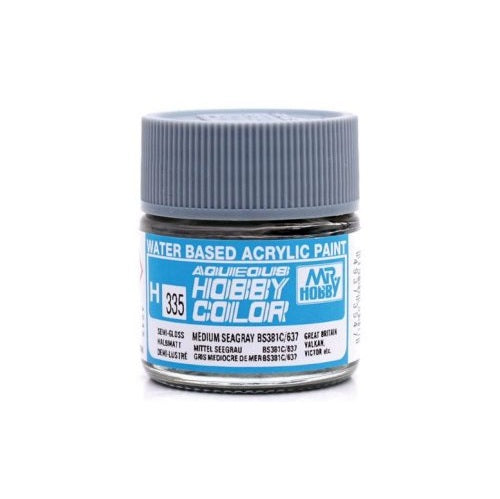Mr. Hobby Aqueous Hobby Color Medium Seagray BS381C/6337 (Semi-Gloss)