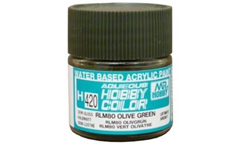 Mr. Hobby Aqueous Hobby Color RLM80 Olive Green (Semi-Gloss)