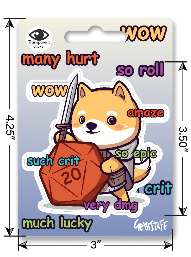 GlassStaff Sticker - Much Crit