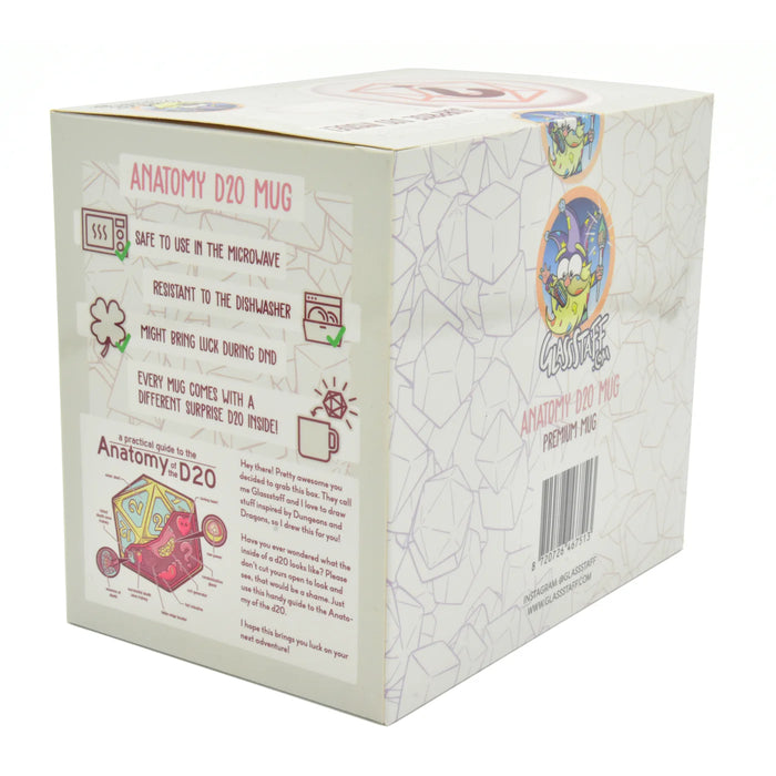 GlassStaff Premium Mug & Mystery Dice - Anatomy