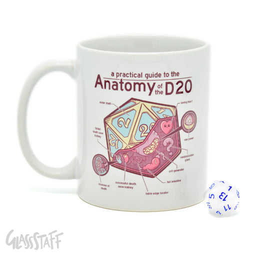 GlassStaff Premium Mug & Mystery Dice - Anatomy
