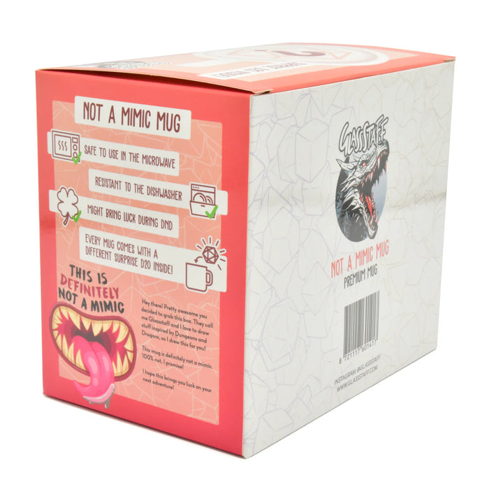 GlassStaff Premium Mug & Mystery Dice - Not a Mimic