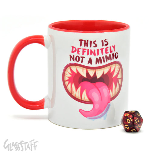 GlassStaff Premium Mug & Mystery Dice - Not a Mimic