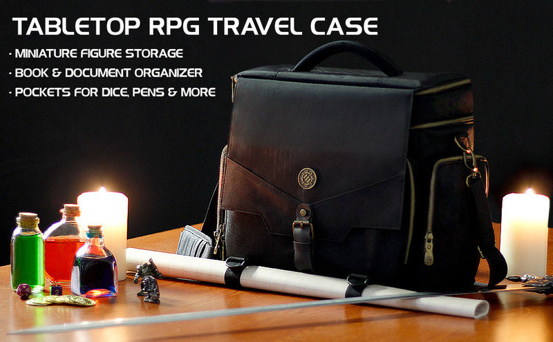 Enhance Gaming Tabletop Adventurer's Travel Bag - Black