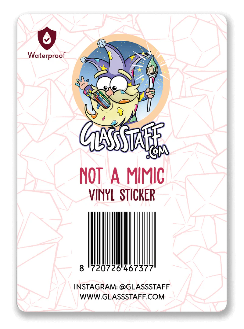 GlassStaff Sticker - Not a Mimic