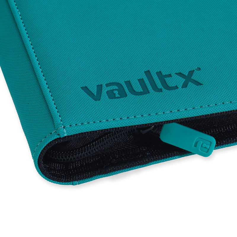 Vault X 4-Pocket Exo-Tec Zip Binder - Ocean Blue/Teal
