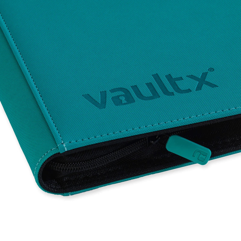 Vault X 12-Pocket Exo-Tec Zip Binder - Ocean Blue/Teal