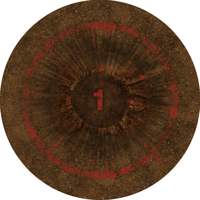 Objective Markers 40K Brown