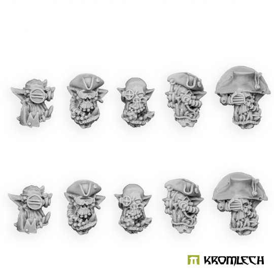 Orc Cyber Pirates Heads