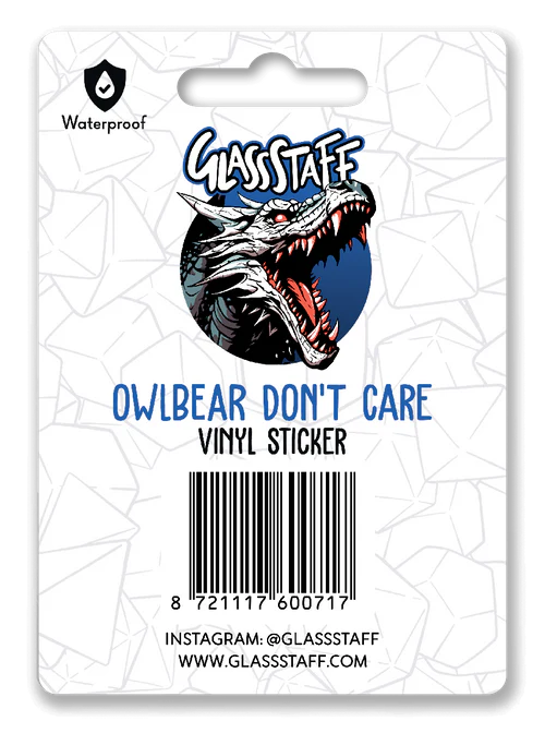 GlassStaff Sticker - Owlbear Don't Care