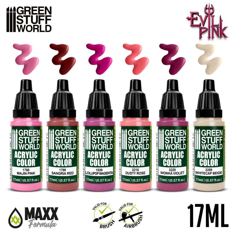 Acrylic Paint Set - Evil Pink