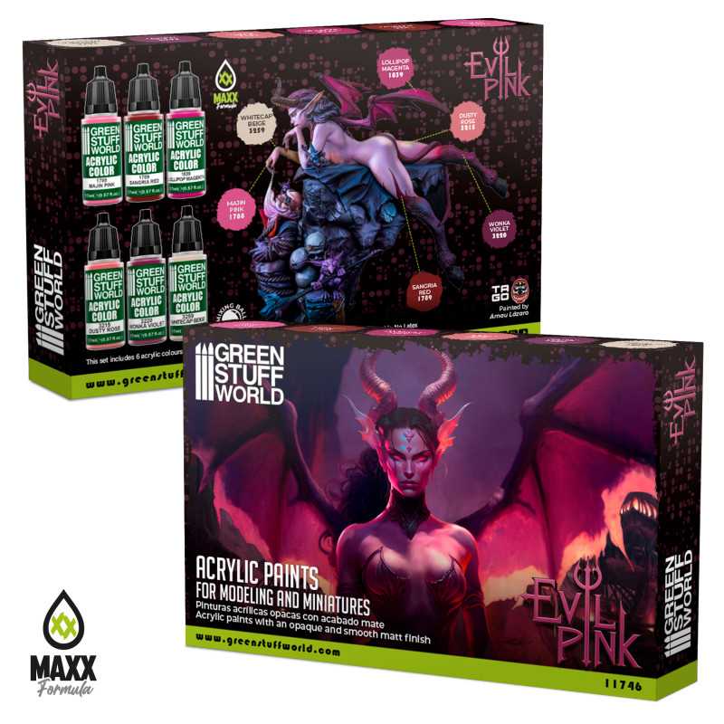Acrylic Paint Set - Evil Pink