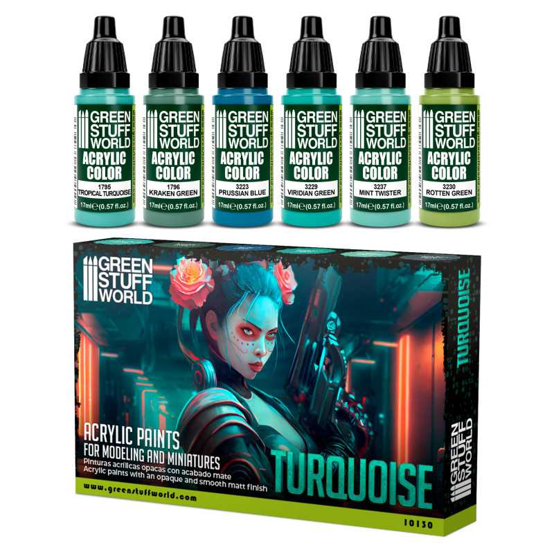 Acrylic Paint Set: Turquoise