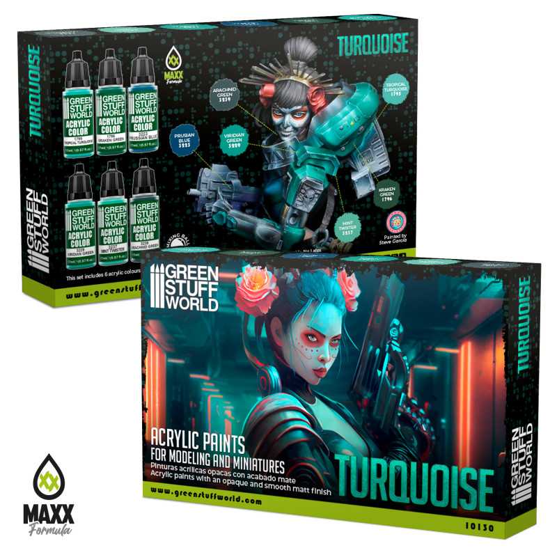 Acrylic Paint Set - Turquoise