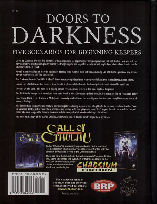 Call of Cthulhu: Doors to Darkness (Hardcover)