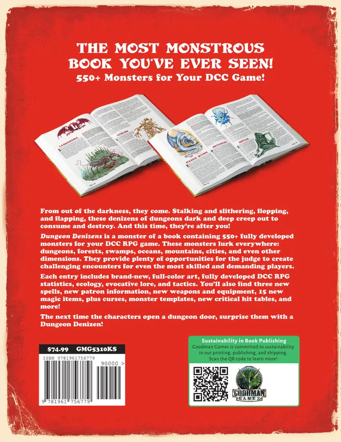 Dungeon Crawl Classics: Dungeon Denizens (Hardcover)